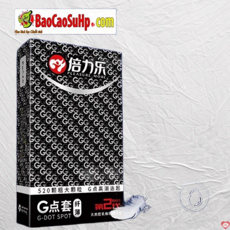 Bao cao su Bili G Point thế hệ 2 siêu mỏng thơm gai lớn kích thích 