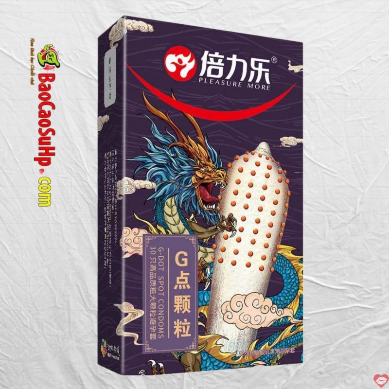 Bao cao su gai Blue Dragon 520 hạt to bền bỉ kích thích điểm G mạnh 