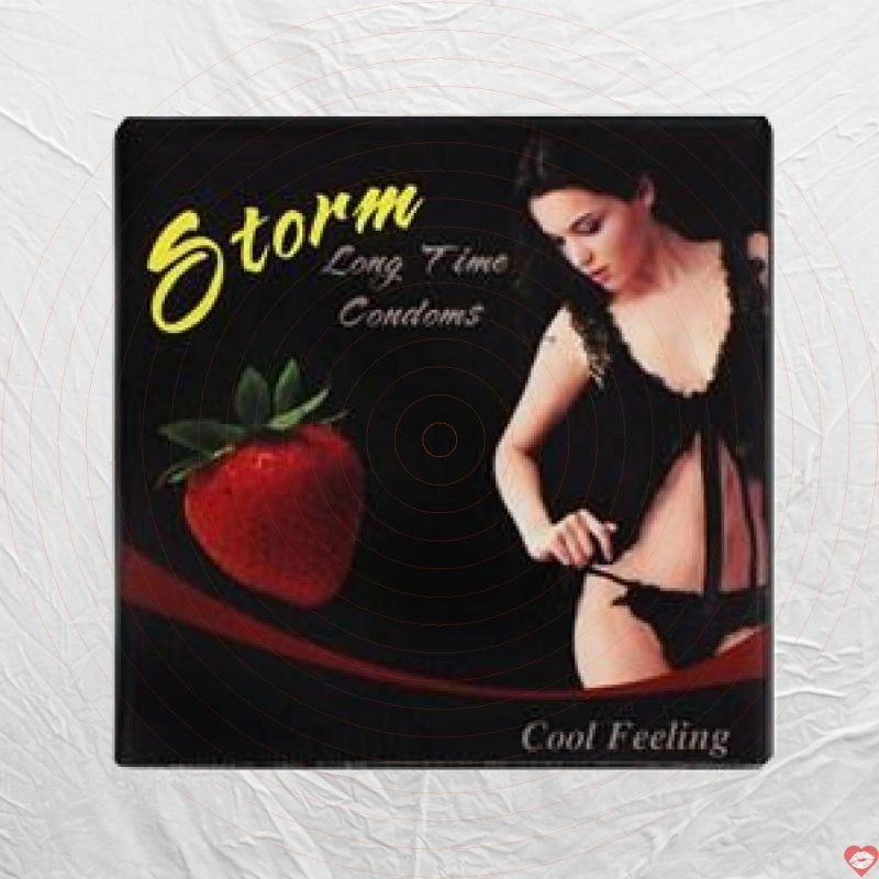 Bao cao su Storm Strawberry 7 bi siêu mượt tăng khoái cảm 