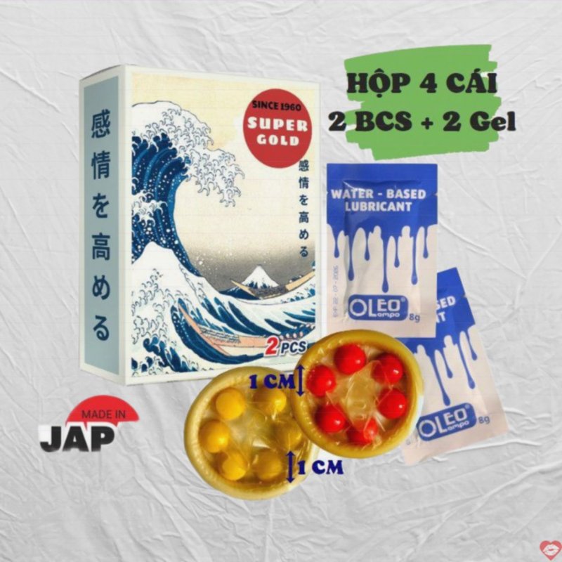 Bao cao su Maxman Super Gold 7 bi hương dâu siêu kích thích 