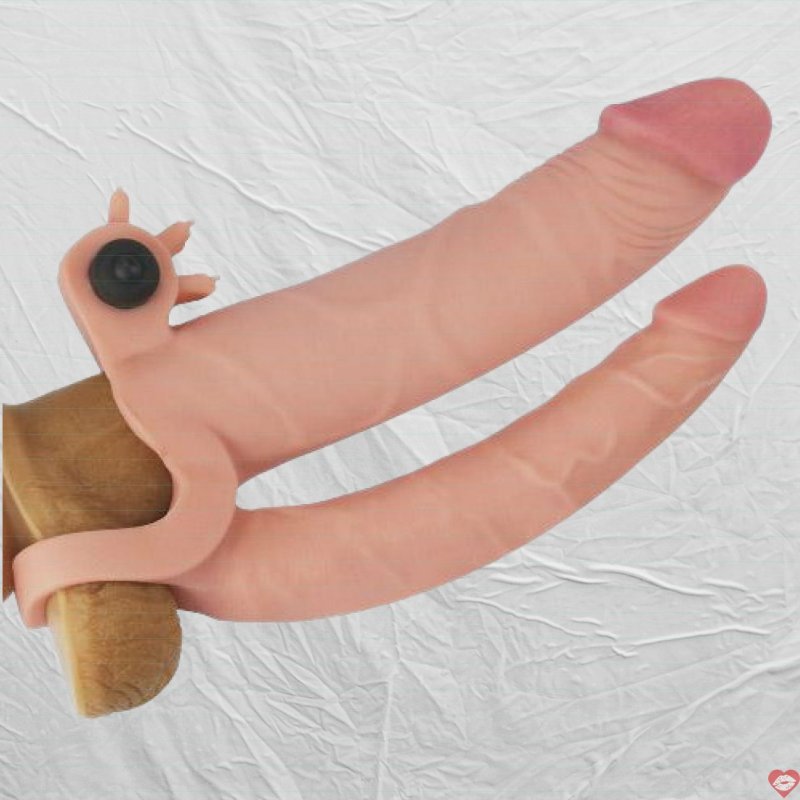 Bao đôn 2 nhánh Lovetoy rung mạnh màu da vàng kích thích 