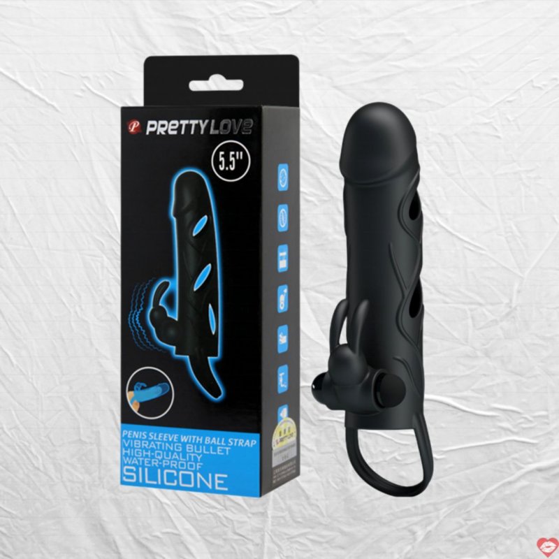 Bao cao su rung 5.5 inch Pretty Love liền dên kích thích cực mạnh 