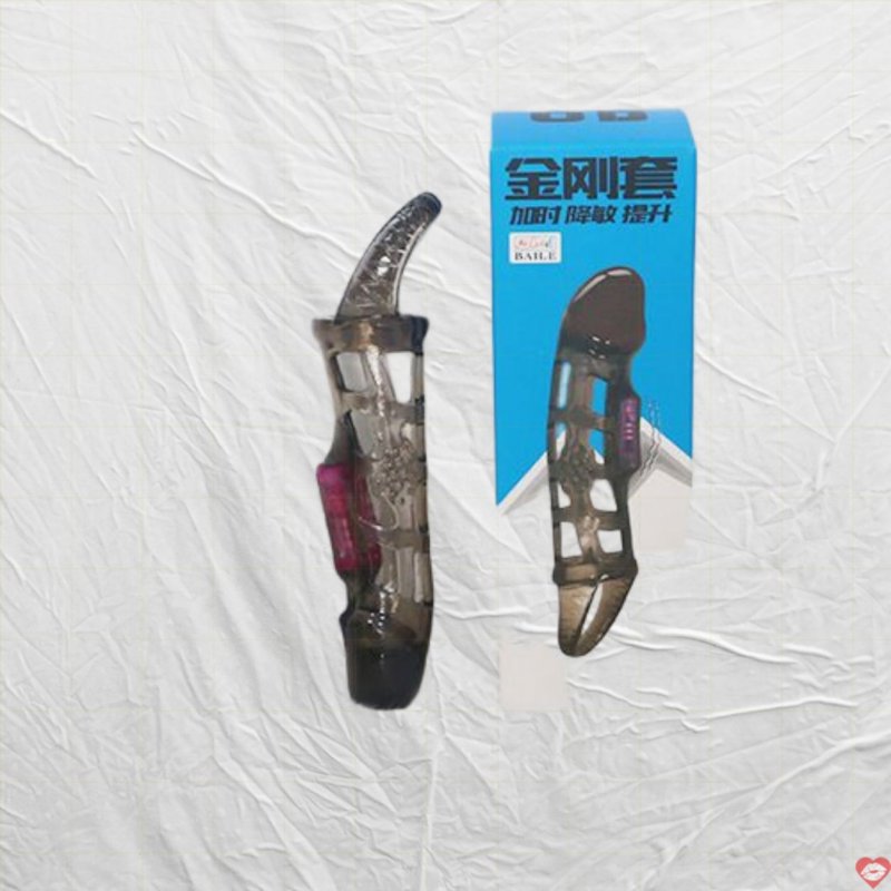 Bao Cao Su Lưới Men Extension Đôn Dên Rung Giữa Thân Kích Thích 