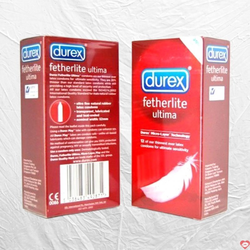 Bao cao su siêu mỏng thương hiệu Durex Fetherlite Ultima - SHP455