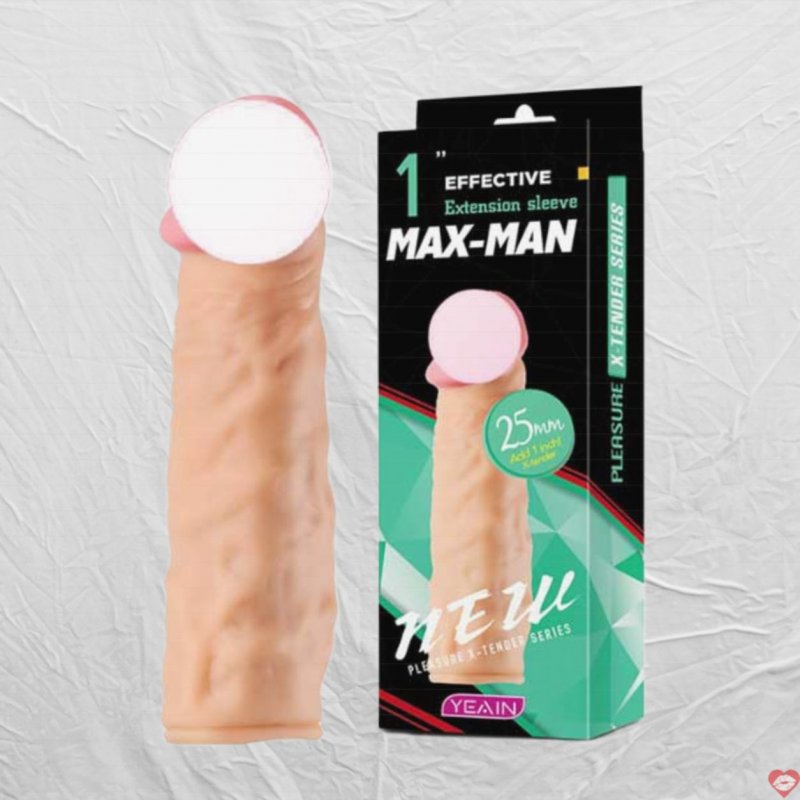 Bao Cao Su Đôn Dên Yeain Maxman Xanh Tăng 1inch – Siêu Mềm Mịn