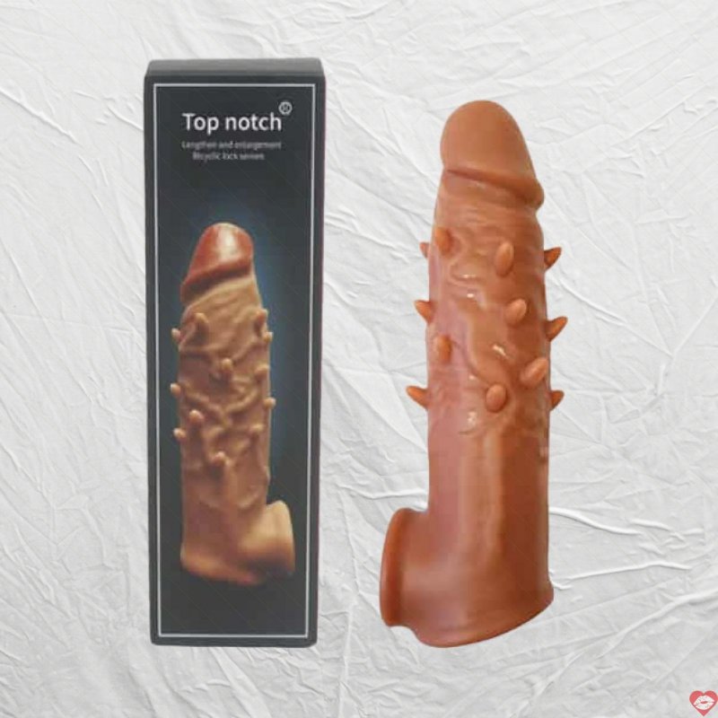 Bao Cao Su Đôn Dên Top Notch Gai Mềm Tăng 2.5cm Giống Thật