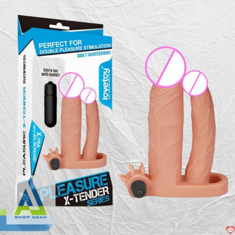 Bao đôn dên tăng 25mm 2 đầu có rung và quai đeo Lovetoy X-Tender