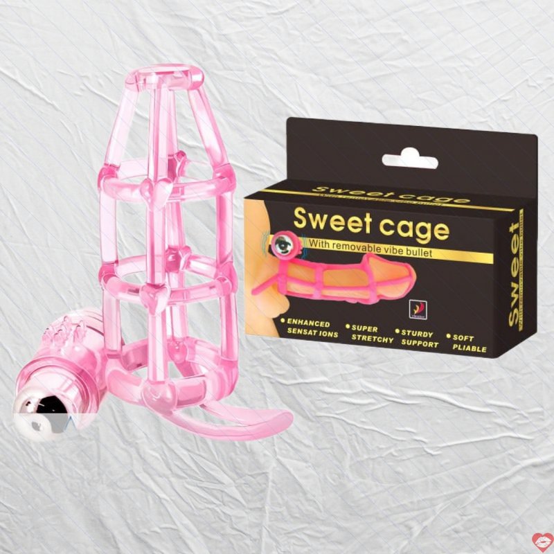 Bao đôn silicon hình rọ siêu rung kích thích Sweet Cage