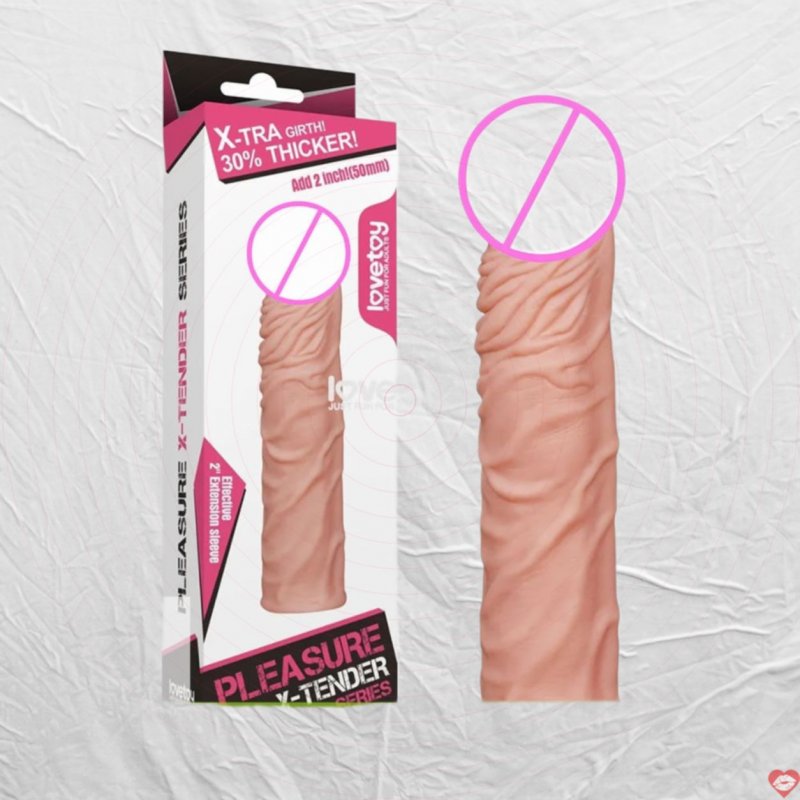 Bao cao su đôn dên 5cm siêu gân Lovetoy Pleasure X-Tender