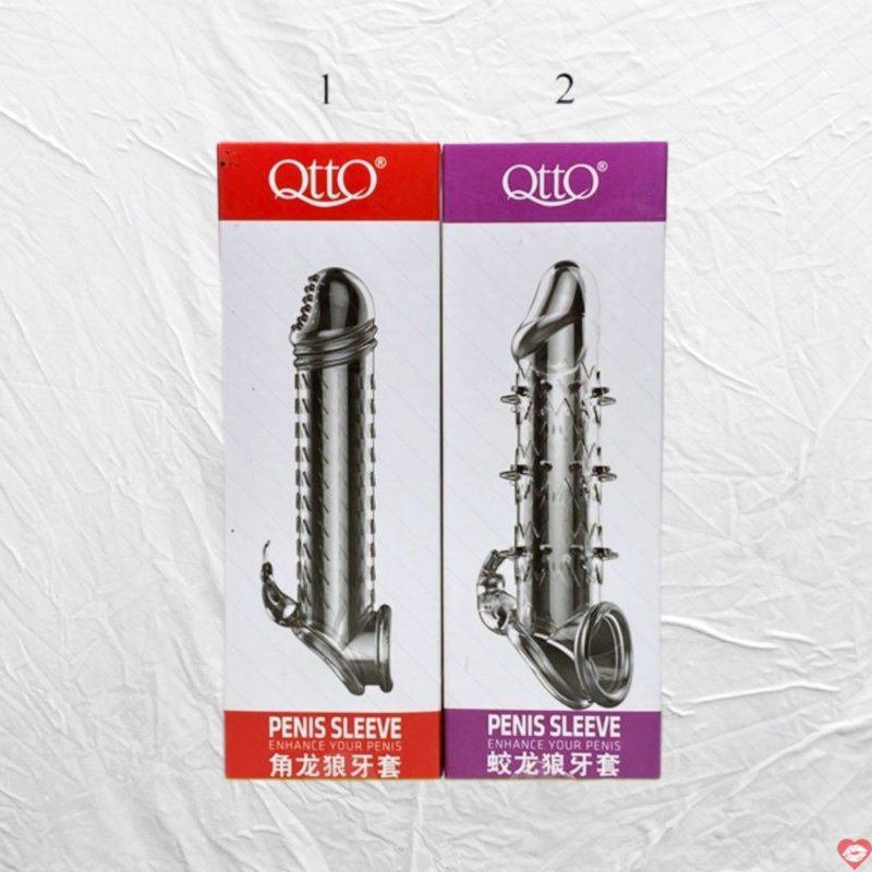 Bcs donzen gân gai có quai đeo QttO Penis Sleeve