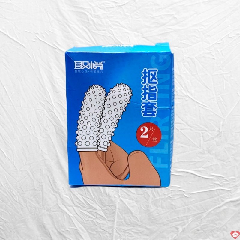 Bao Cao Su Đôn Dên Ngón Tay Có Gai Aichao - hộp 2 cái