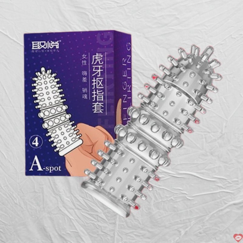 Bao cao su ngón tay gai bi lớn Aichao A-Spot 4