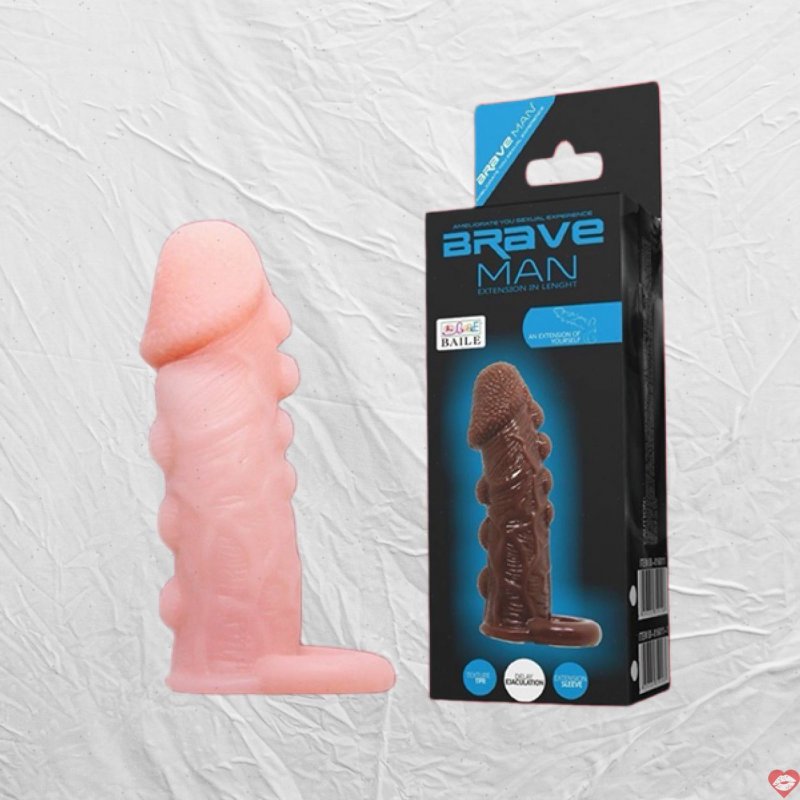 Bao cao su đôn dên siêu mềm Brave Man màu da