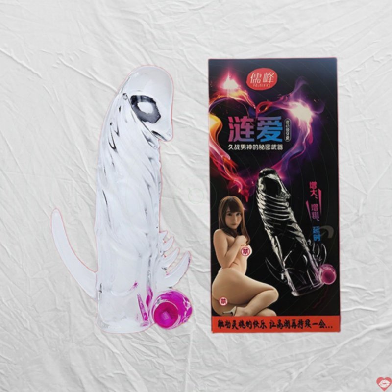 Bao cao su đôn dên trong suốt Penis rung gốc