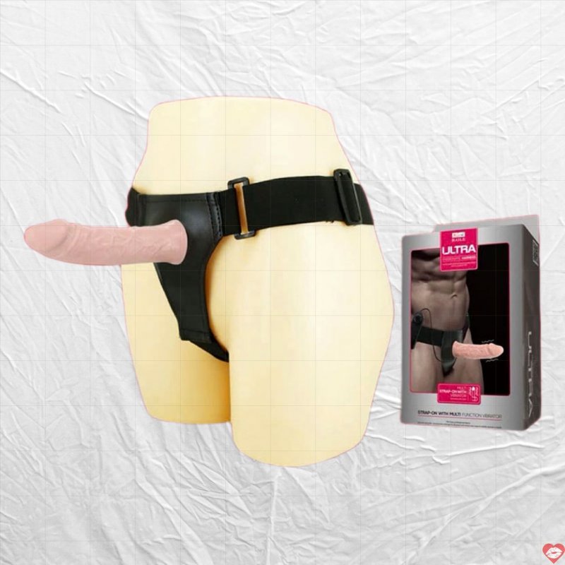 Dương vật giả dây đeo rỗng ruột Baile Ultra Passionate Harness có rung