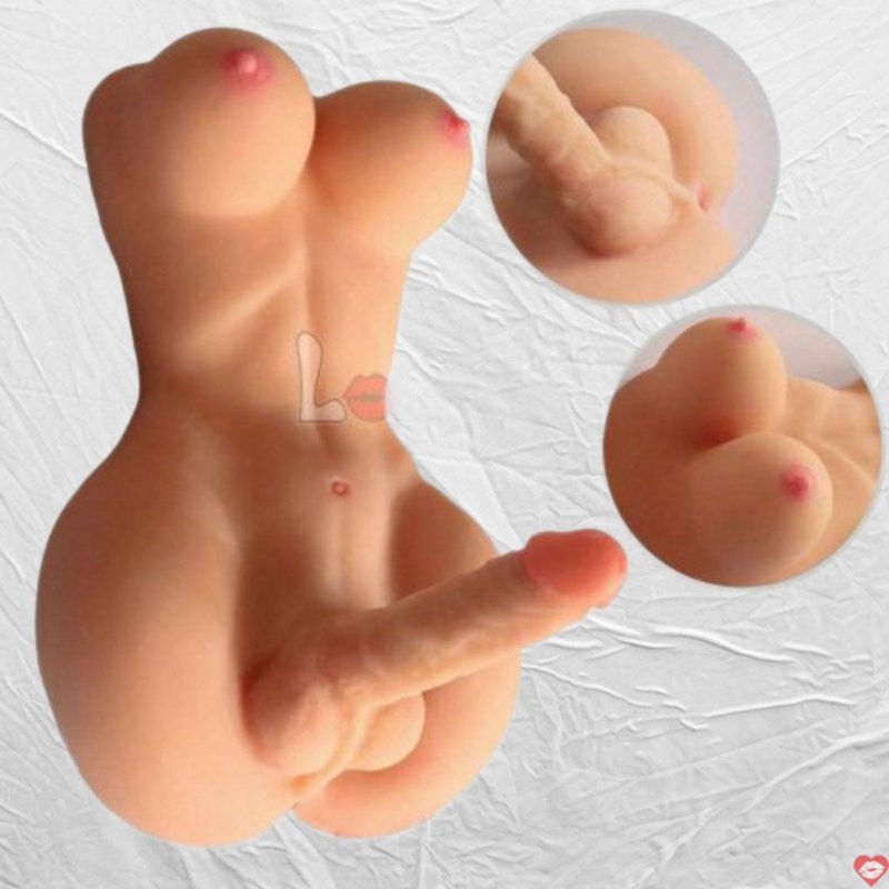 Búp Bê Tình Dục Bán Thân Lưỡng Tính Gợi Cảm Kích Thích 