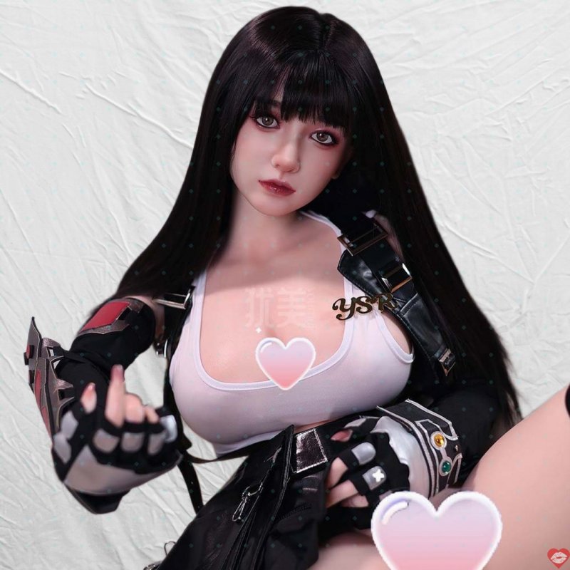 Búp bê tình dục Full Yuna Tidus cô gái trẻ tóc đen Cosplay 1m58 Silicone