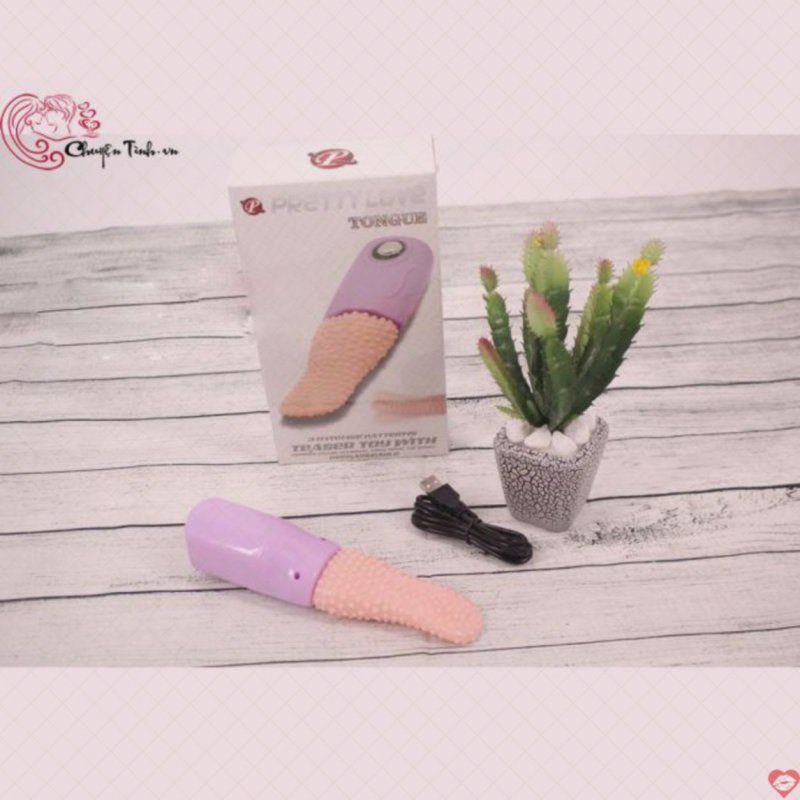 Lưỡi bi rung liếm âm đạo nữ Pretty Love Tongue đồ chơi tình yêu