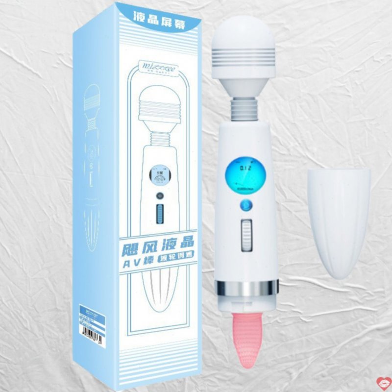 Chày rung kèm lưỡi liếm 2 đầu Galaku có màn hình Led massage điểm G