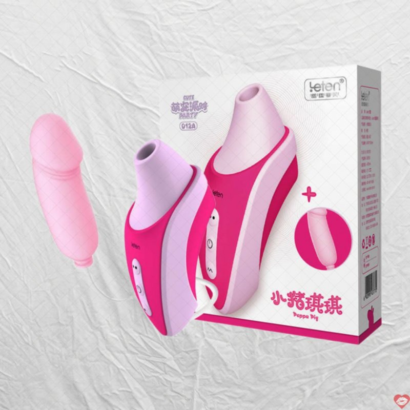 Máy bú mút đa chức năng Leten Peppa Pig 012A kèm trứng rung hình dương vật
