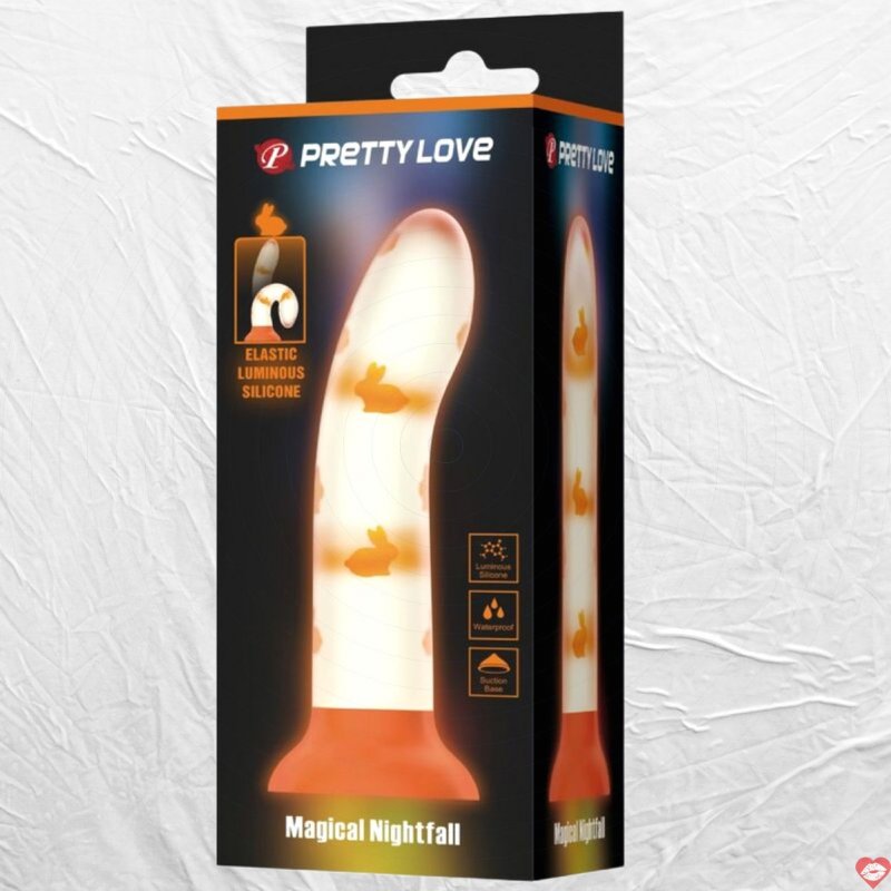 Dương Vật Giả Silicon Dán Tường Có Thể Phát Sáng - Prettylove Magical Nightfall