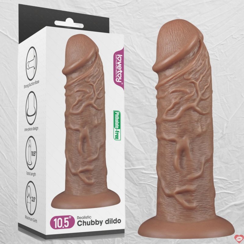 Dương Vật Giả Dán Tường Khủng Lồ Siêu Mềm Mịn - Lovetoy Chubby USA
