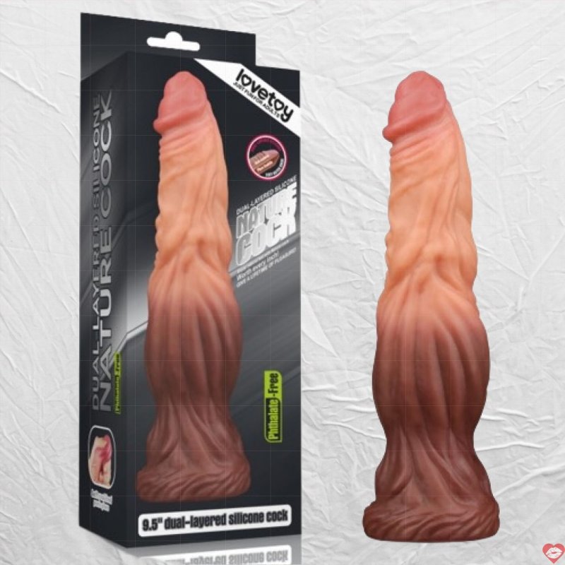 Dương Vật Giả Dán Tường Siêu Khủng Siêu Gân 95in - Silicon 2 Lớp Siêu Mềm Mịn Lovetoy USA