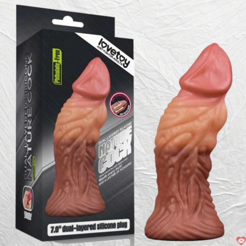 Dương Vật Giả Dán Tường Siêu Khủng Siêu Gân 7in - Silicon 2 Lớp Siêu Mềm Mịn Lovetoy USA