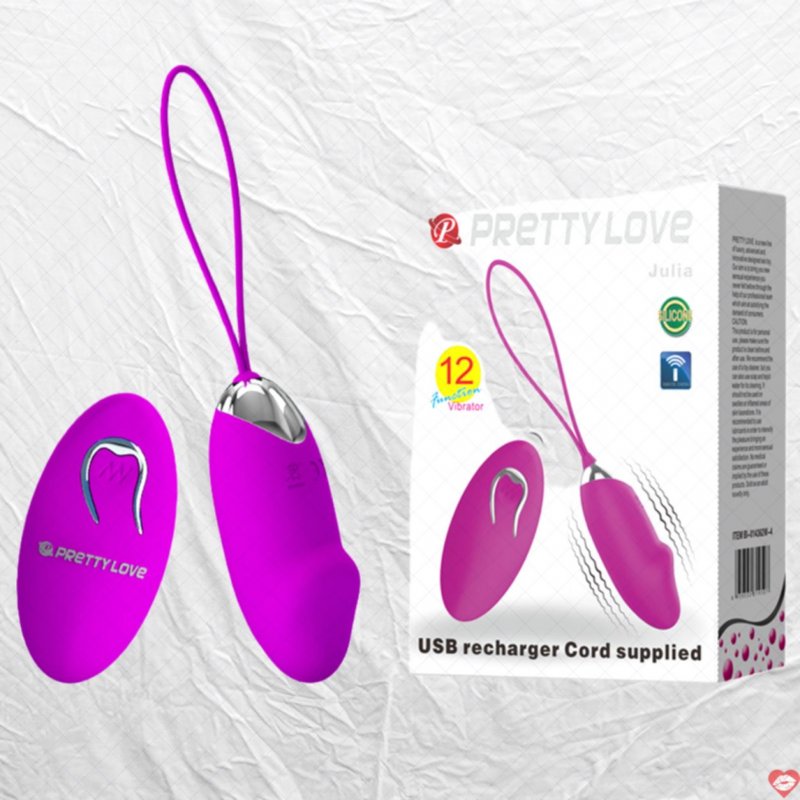 Trứng Rung Điều Khiển Từ Xa Rung Xoay 12 Chế Độ Siêu Mạnh - Prettylove Julia