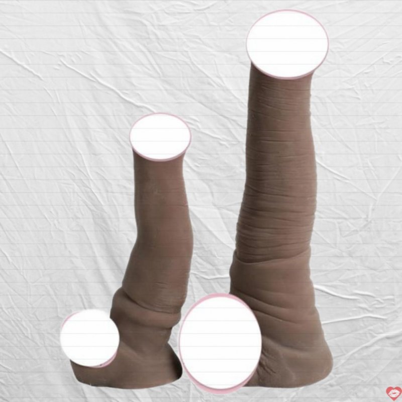 Dương vật giả Alistair L00833 silicone da màu siêu mềm đóng đất dính tường