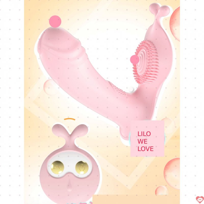 Dương vật giả tai thỏ gắn quần chip rung Lilo We Love 2 đầu massage