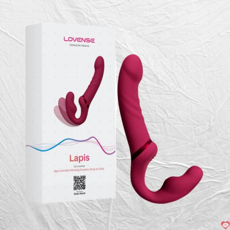 Dương vật giả 2 đầu Lovense Lapis dành cho les điều khiển qua app