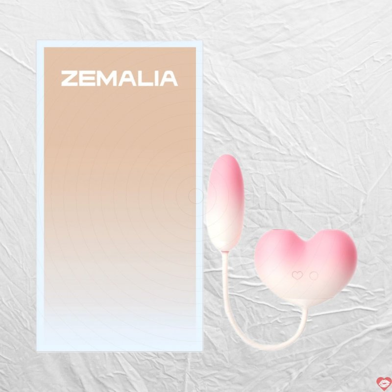 Máy massage 2 đầu Svakom Zemalia Peach Dolce rung liếm hút điểm G