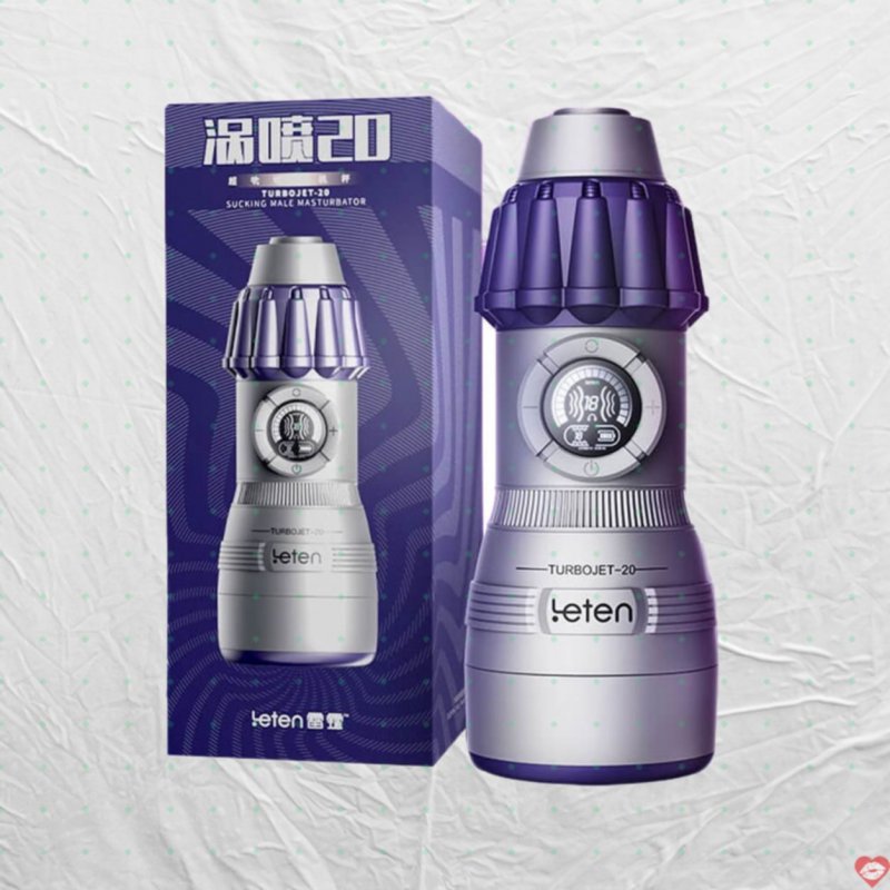 Âm đạo giả đa năng Leten Turbojet 20 rung hút tự động