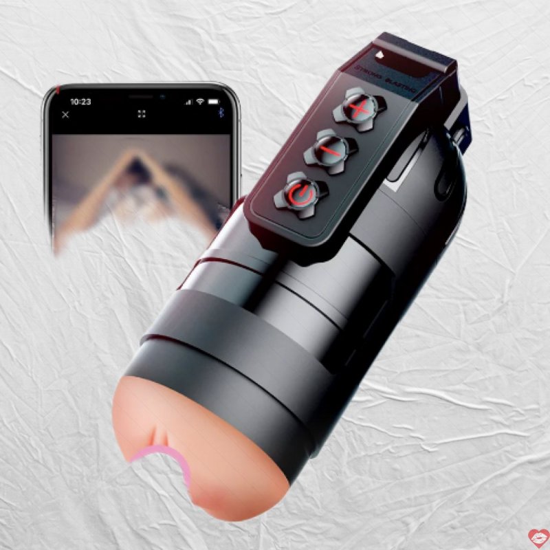 Âm đạo giả đa năng rung bú mút Leten Thunder điều khiển từ xa qua app