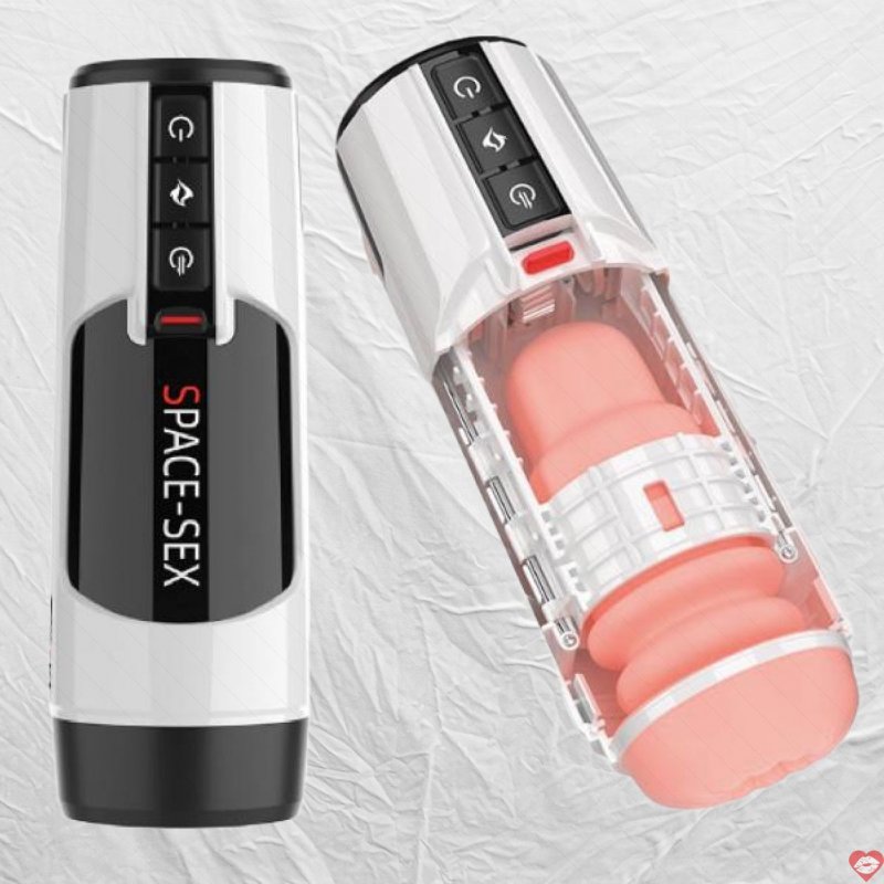 Âm đạo giả rung sưởi ấm tự động Space Sex đa năng kích thích 