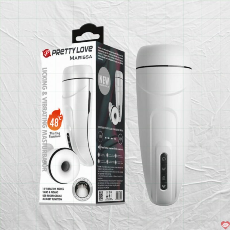 Âm đạo giả đa năng Pretty Love Marissa lõi silicon 4D rung liếm mạnh