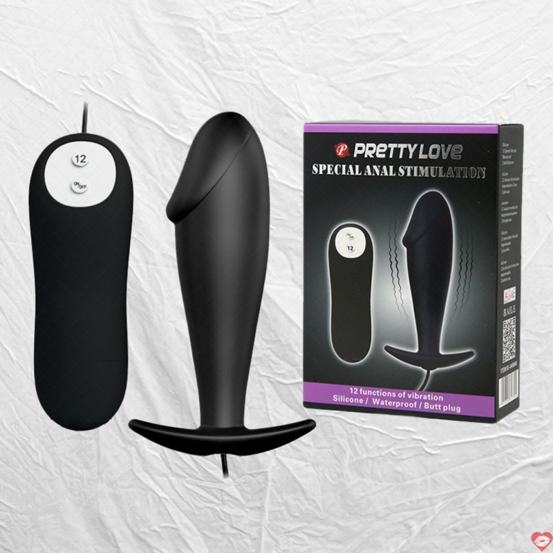 Trứng rung hậu môn rung mạnh chống nước pin - Pretty Love Butt Plug