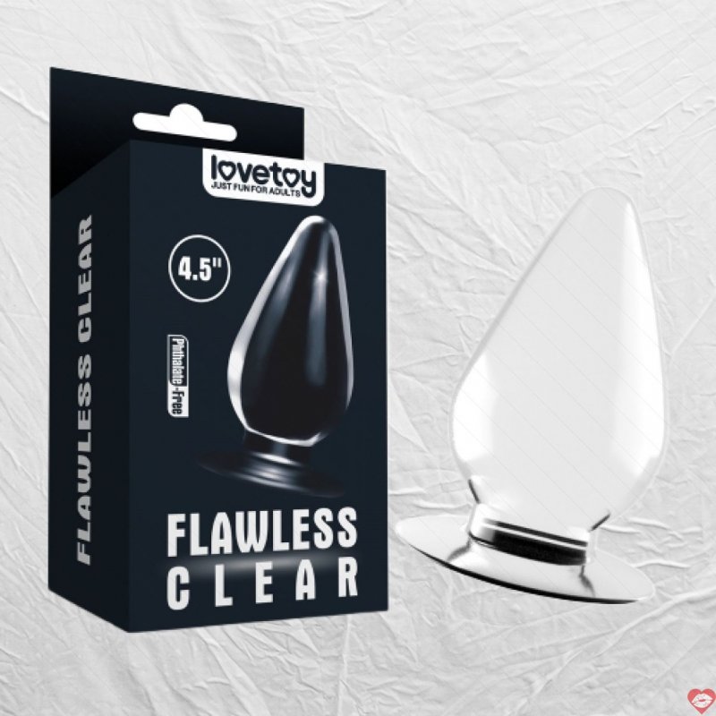 Phích Cắm Hậu Môn Silicon Trong Suốt Size Lớn - Siêu Mềm Lovetoy USA