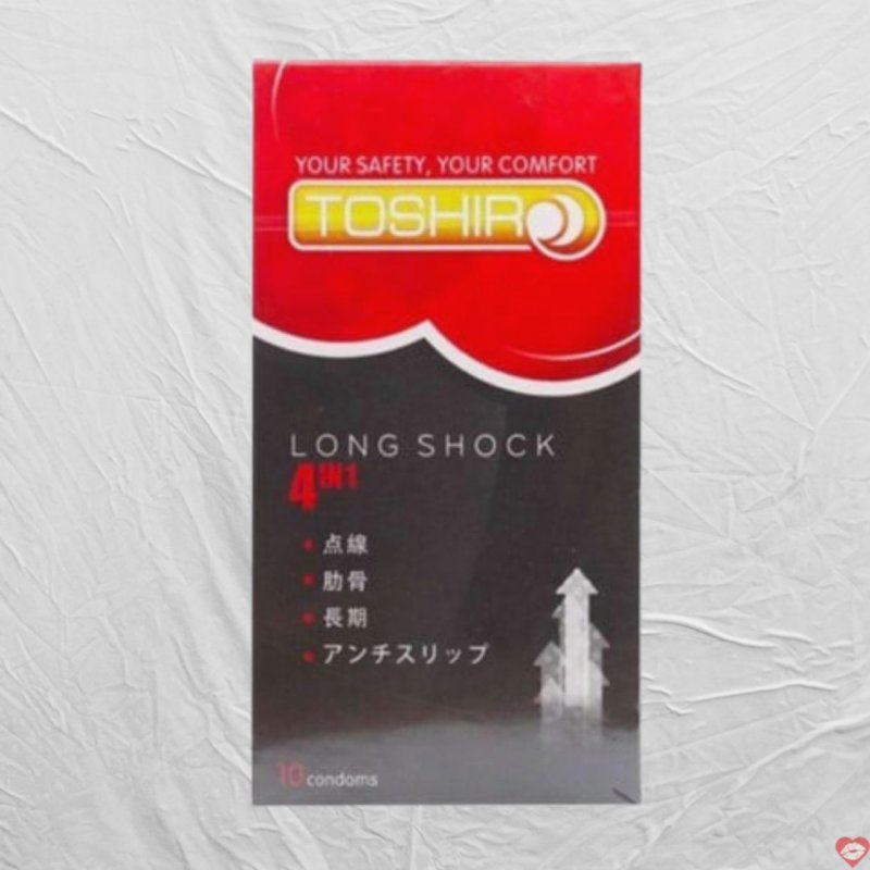 Bao cao su Toshiro Long Shock 4in1 Hộp 10 Cái Kéo Dài 
