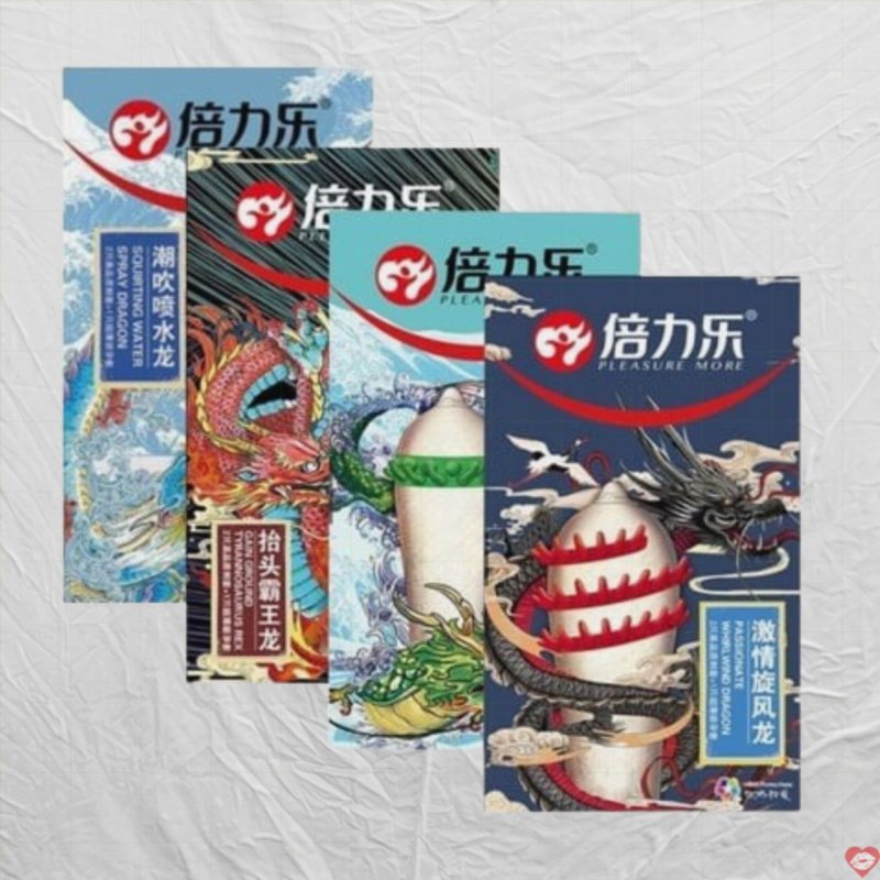 Bao cao su Dragon gân gai bi lớn kích thích cực mạnh hộp 3 bao 
