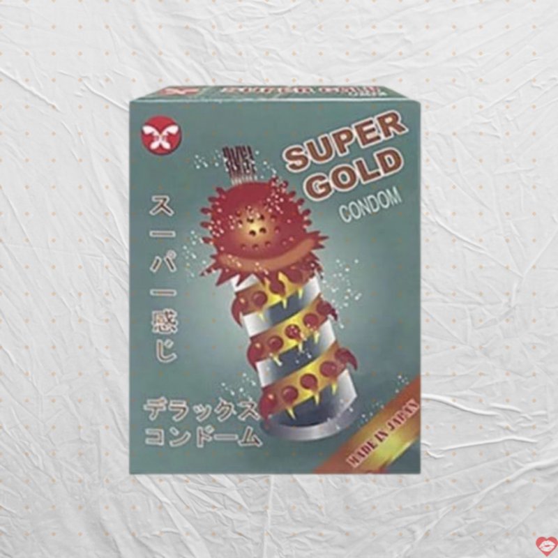 Super Gold Bao Cao Su Gân Gai Lớn Hộp 2 Cái Thăng Hoa Cảm Giác 
