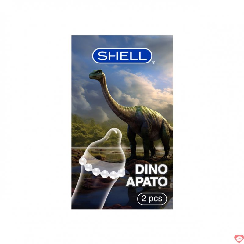 Bao cao su Shell Dino Apato 12 bi lớn tặng kèm Shell Performax 
