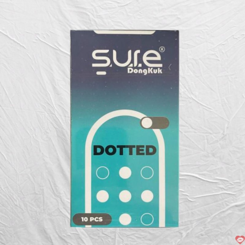 Sure Dongkuk xanh gân gai 10 chiếc Bao cao su chất lượng giá hấp dẫn 