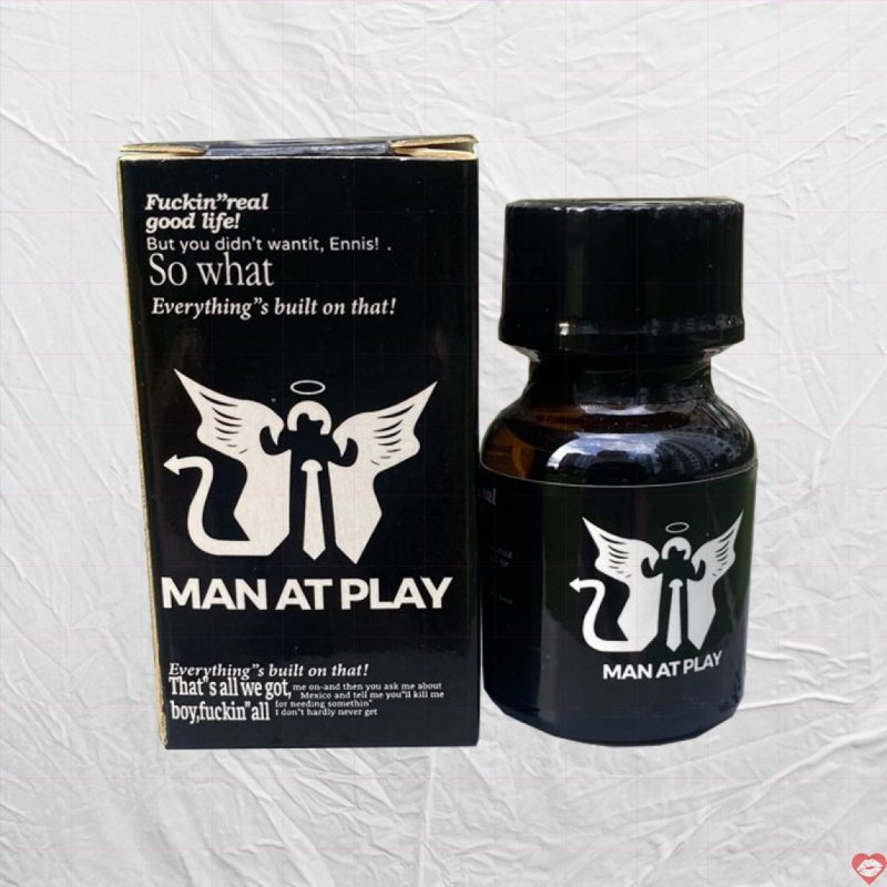 Chai hít kích dục Man At Play đen 10ml chính hãnh dành cho Top Bot loại mạnh