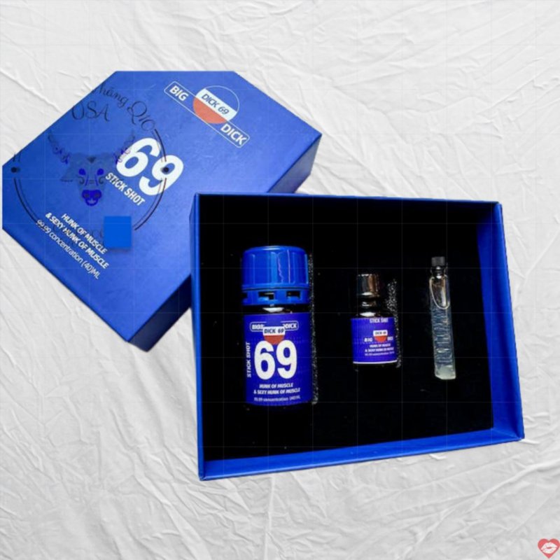 Combo Popper Dick 69 50ml hàng mạnh - Chai 40ml + 10ml