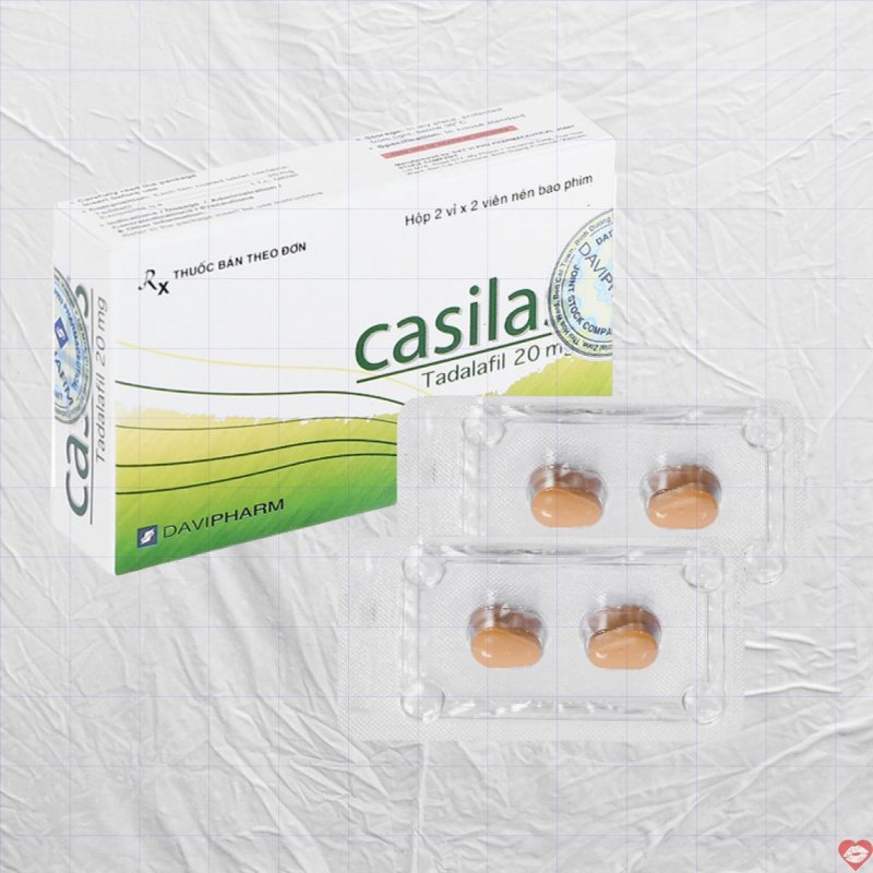 Viên uống Casilas 20mg tăng cường sinh lý kéo dài thời gian quan hệ 