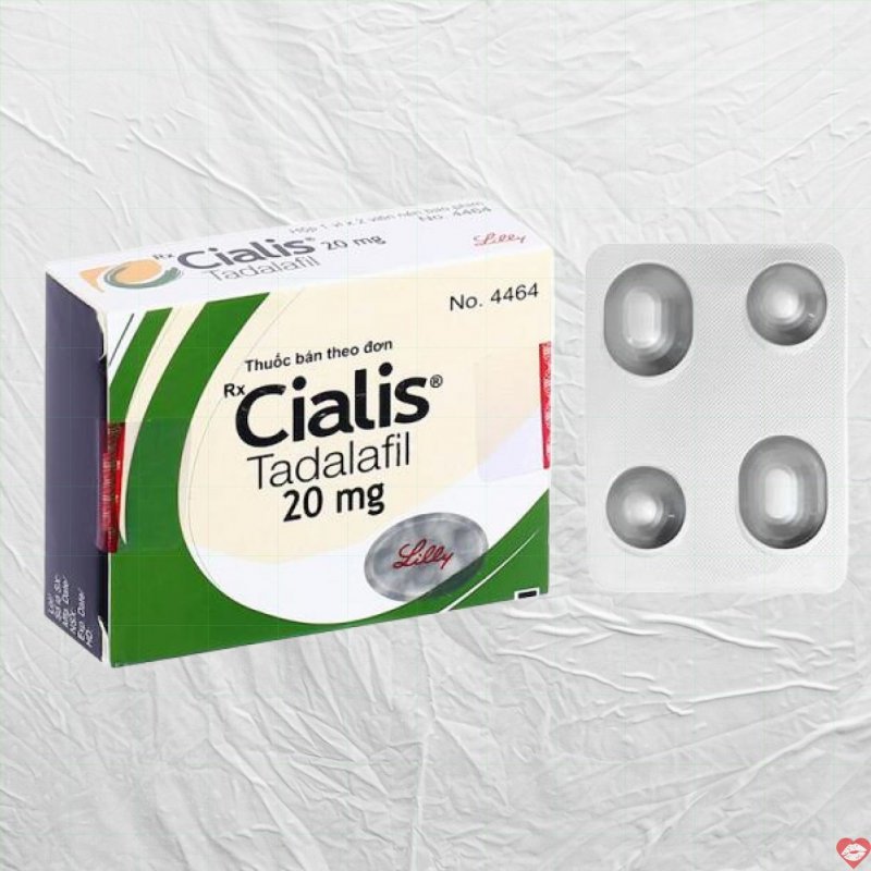 Thuốc Cialis 20mg Chính Hãng Tăng Sinh Lý Nam - Hộp 4 Viên 