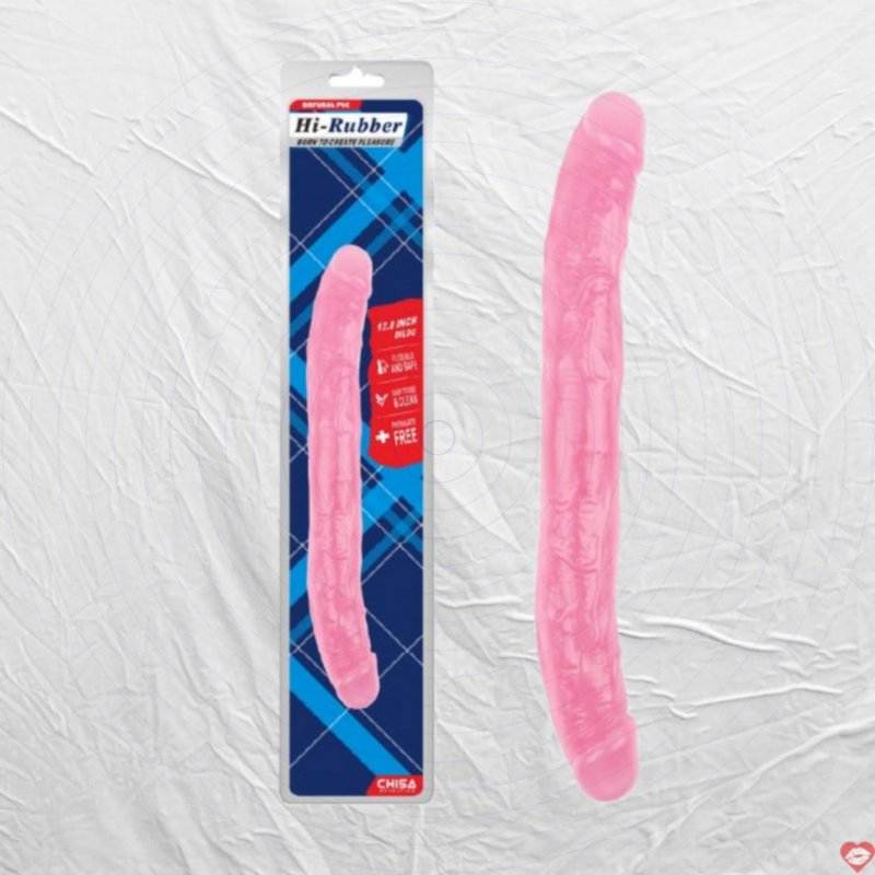 Dương Vật Giả 2 Đầu Chisa 12.8 Inch Hồng - Siêu Mềm Kích Thích 