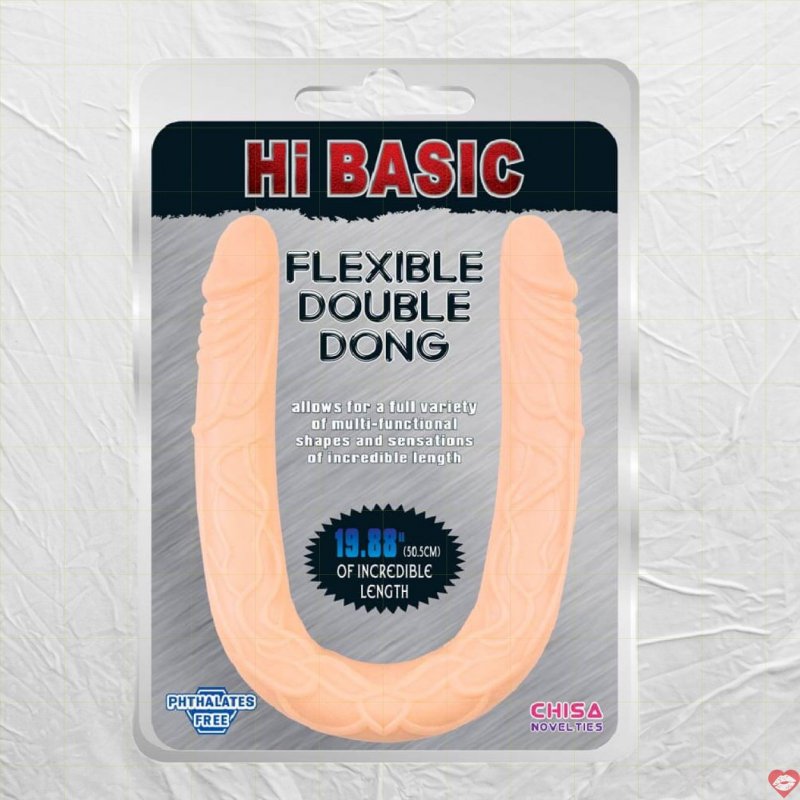 Dương vật giả 2 đầu Chisa Hi Basic mềm dẻo kích thích mạnh mẽ 